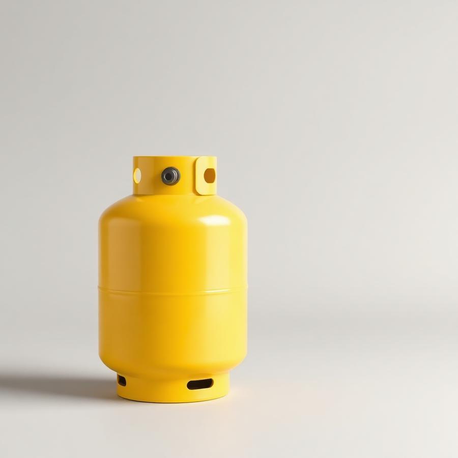 11kg yellow LPG gas cylinder supplied by Zam Zam Gas Trading